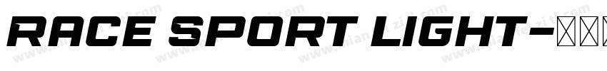 Race Sport light字体转换
